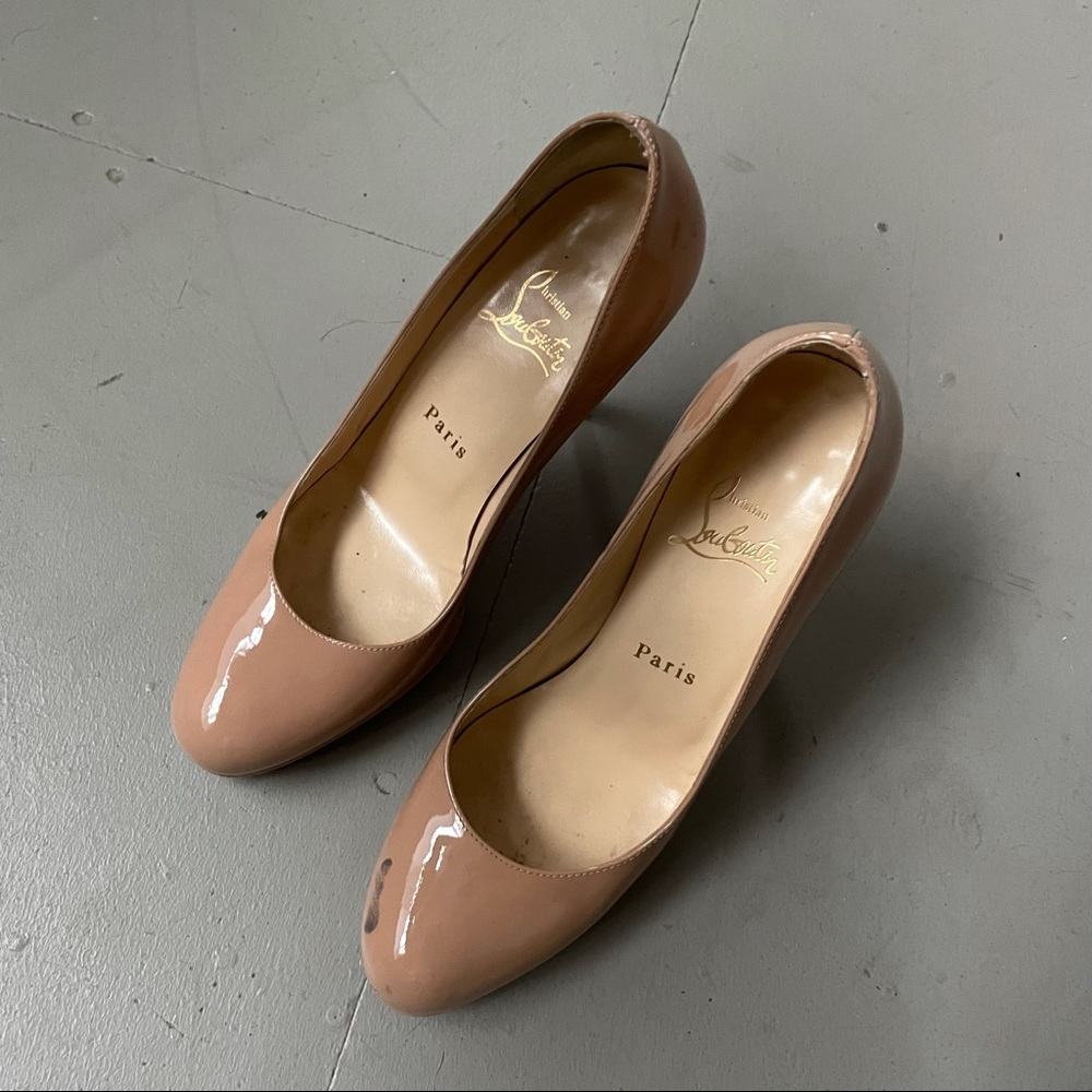 Christian Louboutin patent leather pumps